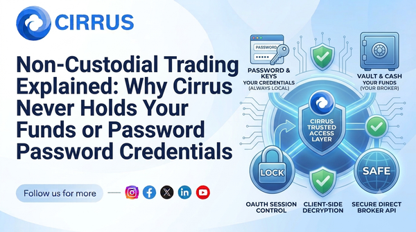 Non-Custodial Trading Explained: Why Cirrus Never Holds Your Funds or Password Credentials